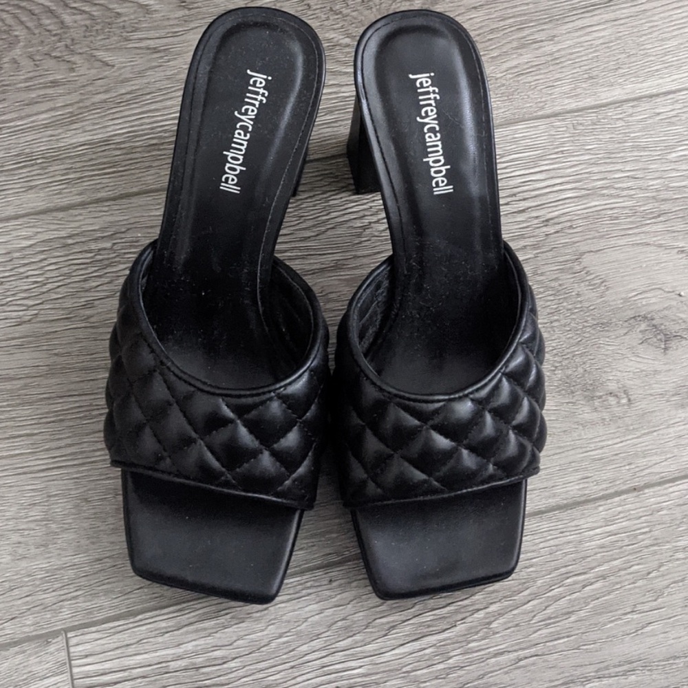 Jeffrey Campbell Nana quilted platform heels